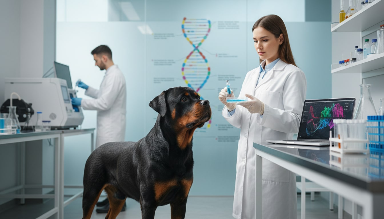 Como saber se meu Rottweiler é puro? Entenda pedigree, aparência e teste de DNA — Como a origem genética ajuda a personalizar os cuidados