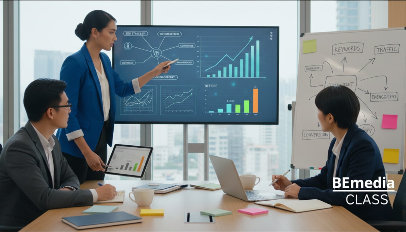 Otimização de Conteúdo: O Que Está Travando Seus Resultados Orgânicos — Aprenda a Usar IA na Prática com a Be Media Class
