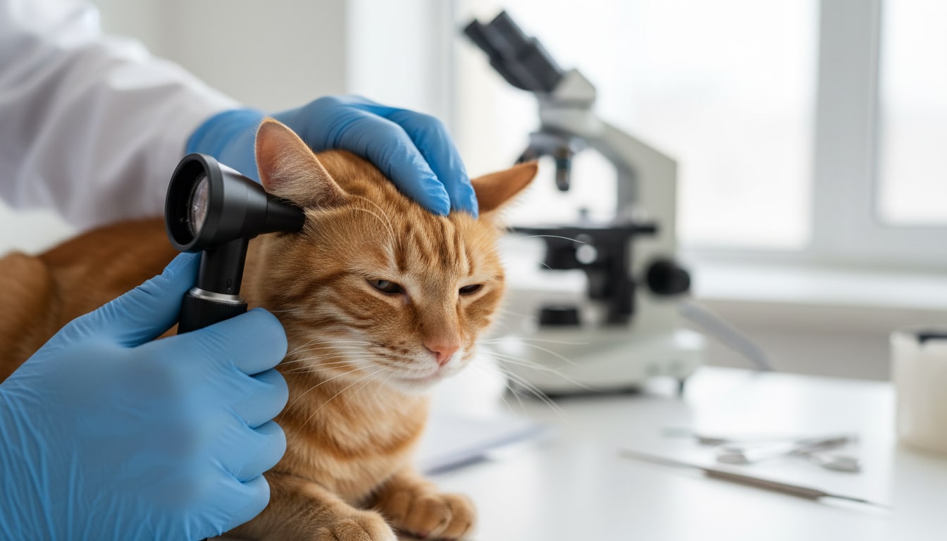 Remédio para otite em gato pode fazer mal? Entenda os riscos da automedicação — A importância da citologia antes do tratamento